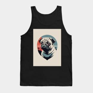 Pug Dog 4 - Japanese Old Vintage Tank Top